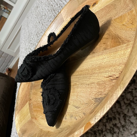 Shein Point Toe Raw Trim Flats - Picture 12 of 13